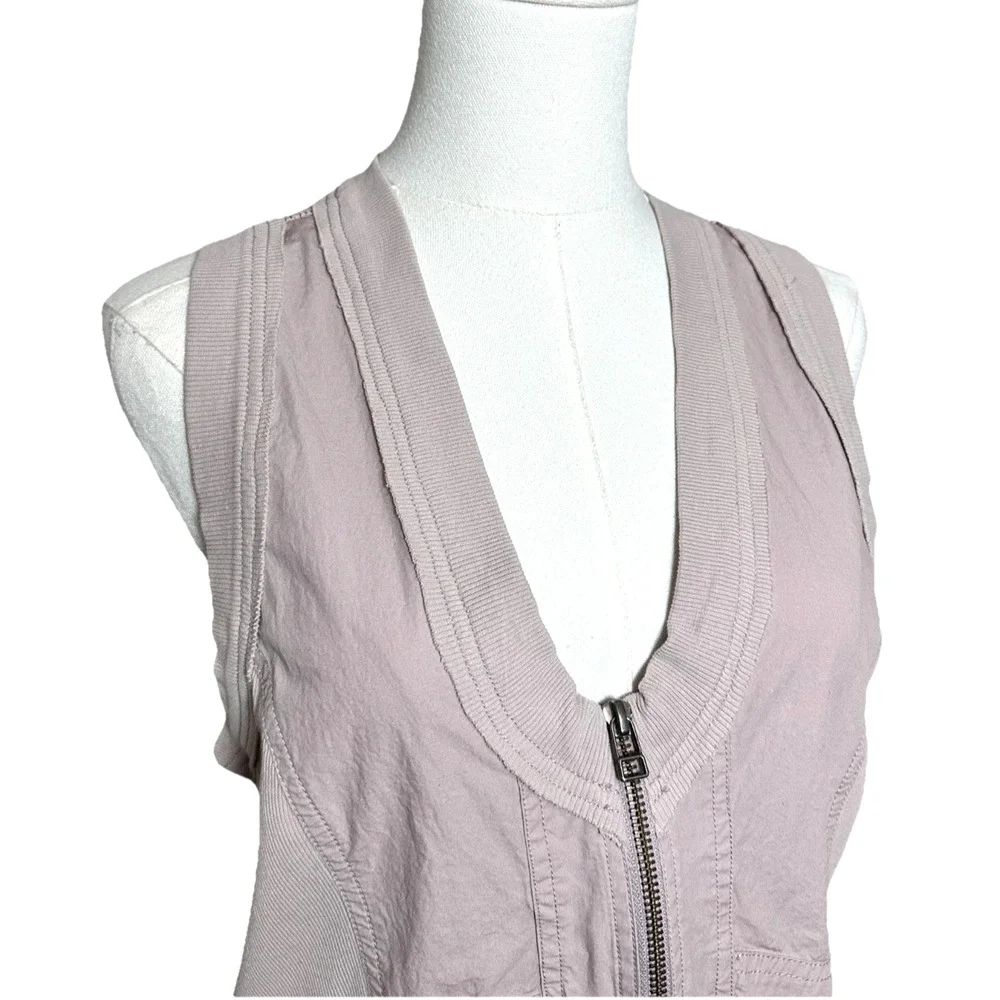 Daily Practice Trek Utility Dusty Purple Cotton Racerback Mesh Mini Dress Small - Picture 4 of 12